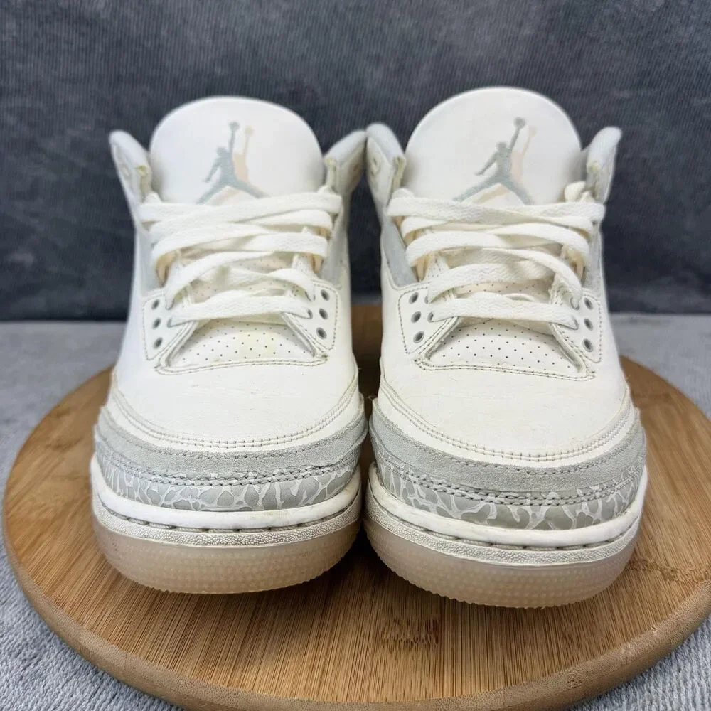 Jordan Shoes Mens Size 10 White Gray Mid Top Basketball Sneakers FJ9479-100